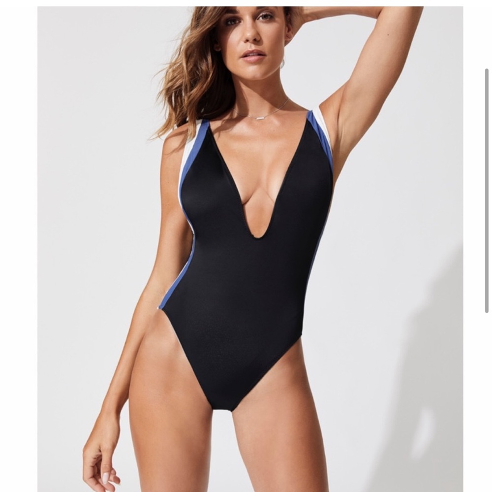 Solid & Striped Zoe Plunge Neckline Bikini
